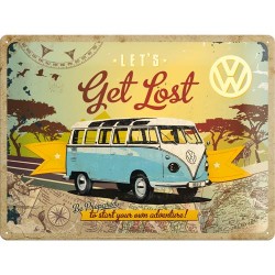 Metallskylt 30Ã—40 cm Volkswagen, LetÂ´s get lost