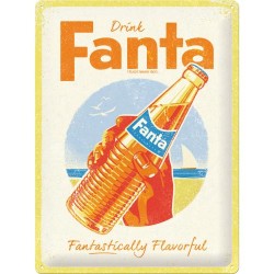 Metallskylt 30Ã—40 cm Fanta - Bottle - Beach Special 