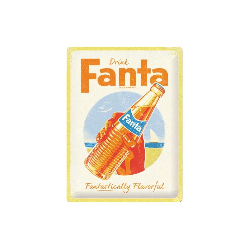 Metallskylt 30×40 cm Fanta - Bottle - Beach Special Metallskylt 30×40 cm Fanta - Bottle - Beach Special