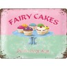 Metallskylt 30Ã—40 cm Fairy cakes fresh every day