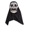 Ansiktsmask - Döskallemask i PBH med huva i tyg