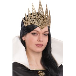 Ansiktsmask - Golden Crown in carved fabric