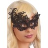 Ansiktsmask - Mask in black Fabric Macrame
