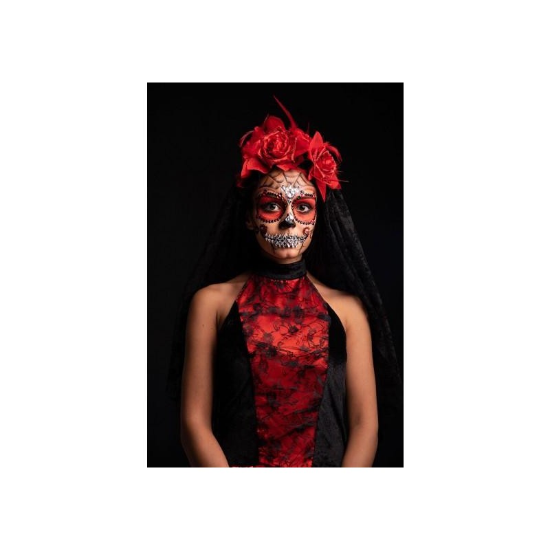 Självhäftande ansiktsdekorationer - Mexican Skull 