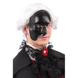 Ansiktsmask - Half face black Phantom of the opera mask