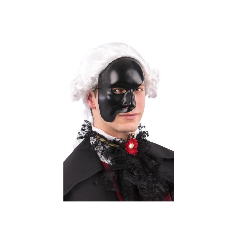 Ansiktsmask - Half face black Phantom of the opera mask