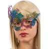 Ansiktsmask - Multicolored mask in Fabric Macrame Rainbow