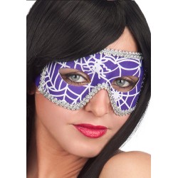 Ansiktsmask - Mask in Purple Spiderweb Fabric