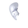 Ansiktsmask - Half face Silver Phantom of the opera mask