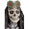 Ansiktsmask - Skull mask with flowers