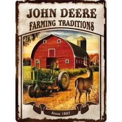 Metallskylt 30Ã—40 cm John Deere, Farming Traditions