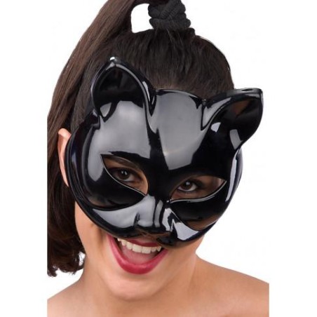 Ansiktsmask - Black cat PVC 