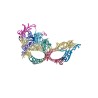 Ansiktsmask - Multicolored mask in Fabric Macrame Rainbow