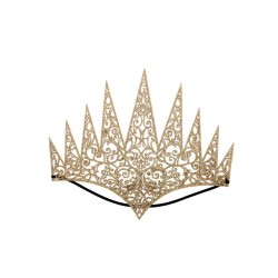 Ansiktsmask - Golden Crown in carved fabric