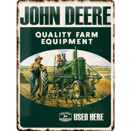 Metallskylt 30Ã—40 cm John Deere, Used Here