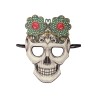 Ansiktsmask - Skull mask with flowers