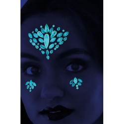 Självhäftande ansiktsdekorationer - Glow in the dark