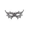 Ansiktsmask - Mask in black Fabric Macrame Bat