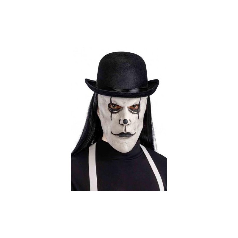 Ansiktsmask - Latexmask med svart makeup