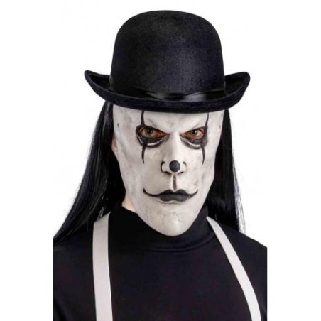 Ansiktsmask - Latexmask med svart makeup
