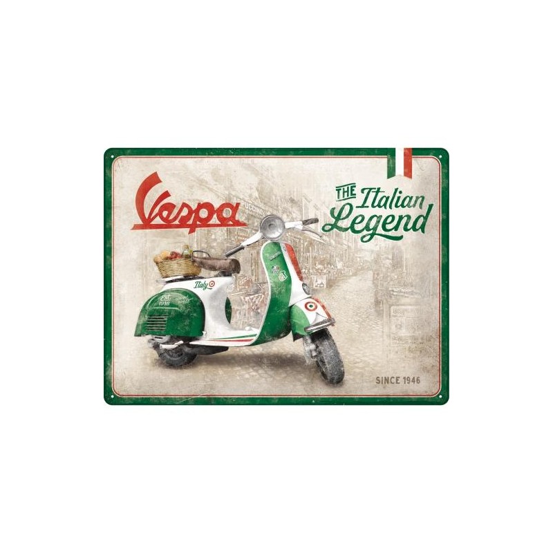 Metallskylt 30×40 cm Vespa The Italian Legend Metallskylt 30×40 cm Vespa The Italian Legend
