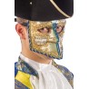 Ansiktsmask - White, gold and blue Venetian bautta mask