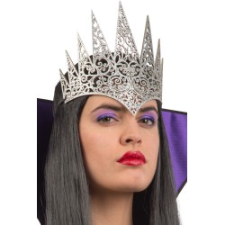 Ansiktsmask - Silver Crown in carved fabric