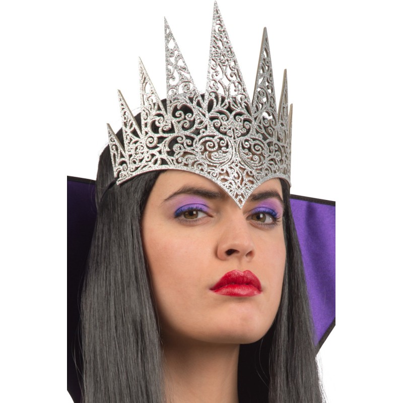 Ansiktsmask - Silver Crown in carved fabric