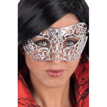 Ansiktsmask - Mask in ornament silver