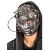 Ansiktsmask - Steampunk Future Full Face Grey Mask