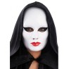 Ansiktsmask - Vit mask med makeup.