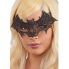 Ansiktsmask - Bat Mask in black Fabric Macrame