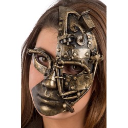Ansiktsmask - Steampunk gold mask