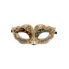 Ansiktsmask - White, red and blue Venetian mask with gold decoration