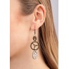 Steampunk Earrings With Gearwheel 