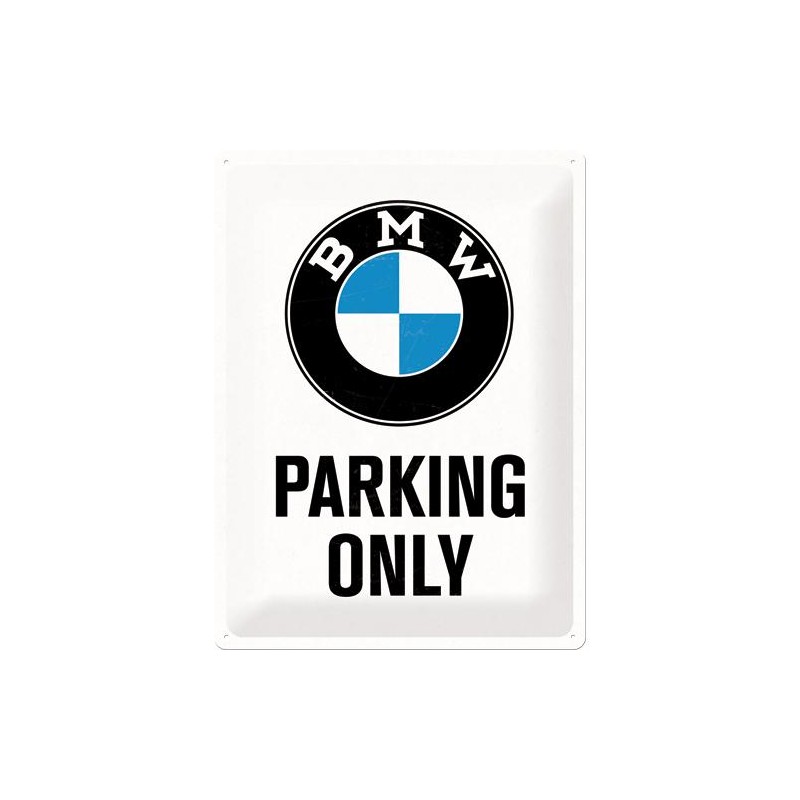 Metallskylt 30×40 cm BMW, Parking only Metallskylt 30×40 cm BMW, Parking only