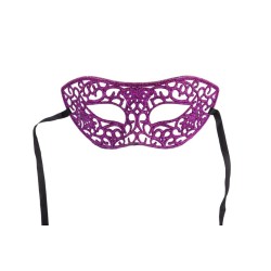 Ansiktsmask - Mask with purple glitter 