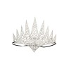 Ansiktsmask - Silver Crown in carved fabric