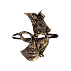 Ansiktsmask - Steampunk gold mask