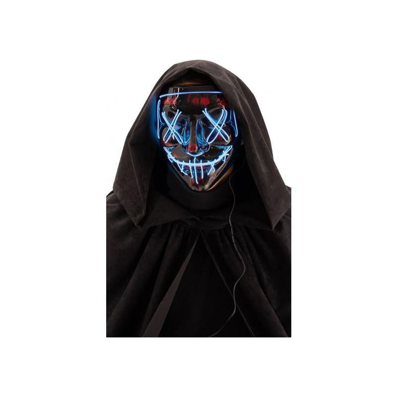Läskig mask med belysning