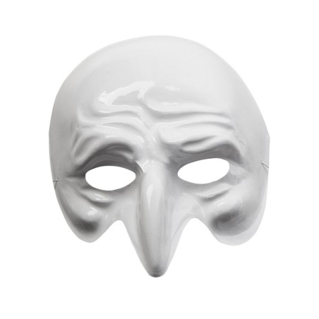Ansiktsmask - White Pantalone Venetian mask