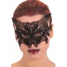 Ansiktsmask -Cat  mask in black Fabric Macrame