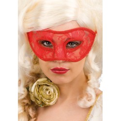 Ansiktsmask - Red lace mask