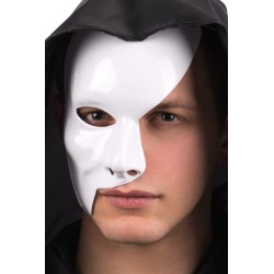 Ansiktsmask - Half face white Phantom of the opera mask