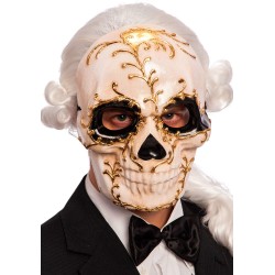 Ansiktsmask - Gold skull mask