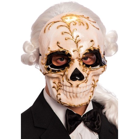 Ansiktsmask - Gold skull mask