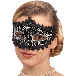 Ansiktsmask - Venetian black velvet mask