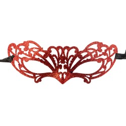 Ansiktsmask - Red glitter mask