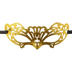 Ansiktsmask - Gold glitter mask