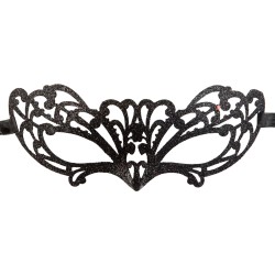 Ansiktsmask - Black glitter mask